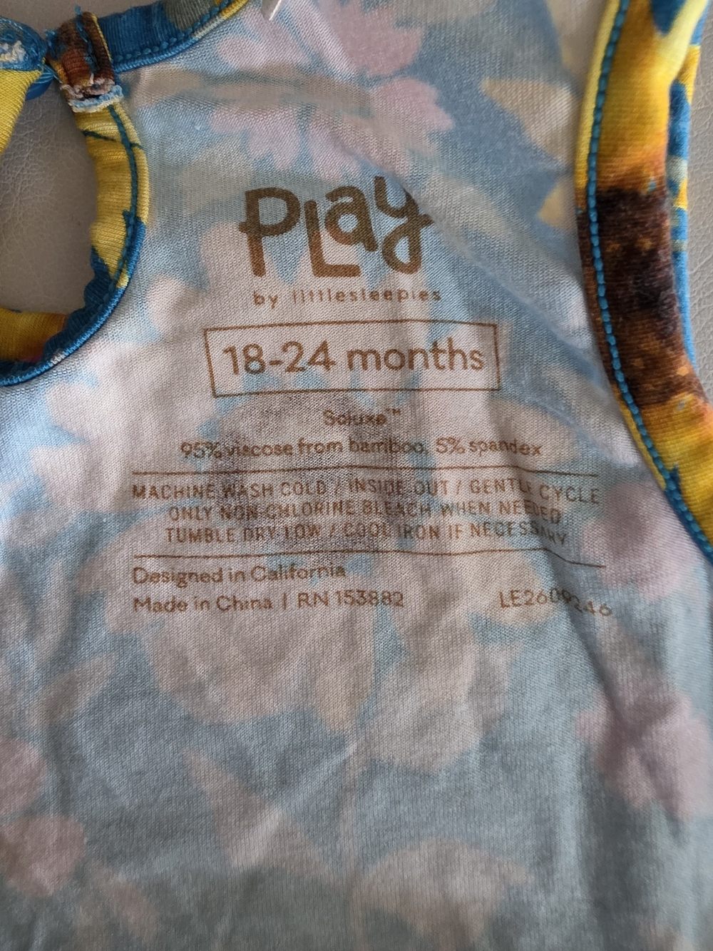 (VGUC) Little Sleepies Sunflower Fields Bubble Romper - Size: 18-24M - Picture 6 of 6